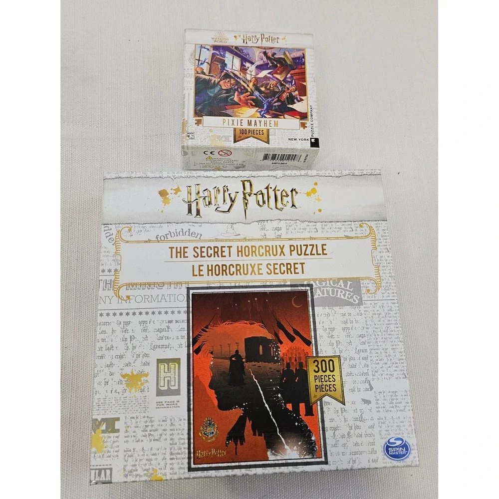 Harry Potter Forbidden Secret Horcrux Puzzle 300 Pieces & 100 Piece Pixie Mayhem